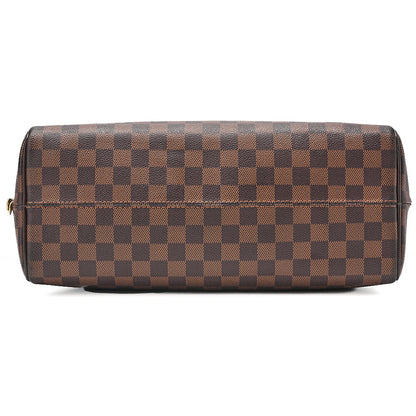 LOUIS VUITTON Louis Vuitton Damier Norita Handbag N41455 Brown Gold-Tone Hardware, Pre-Owned