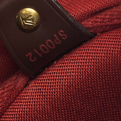 LOUIS VUITTON Louis Vuitton Damier Norita Handbag N41455 Brown Gold-Tone Hardware, Pre-Owned