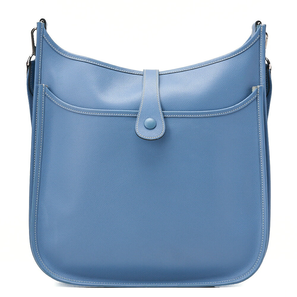 Hermes Hermes Evelyn 2GM Epson Shoulder Bag BlueJean Silver-Tone Hardware, Pre-Owned