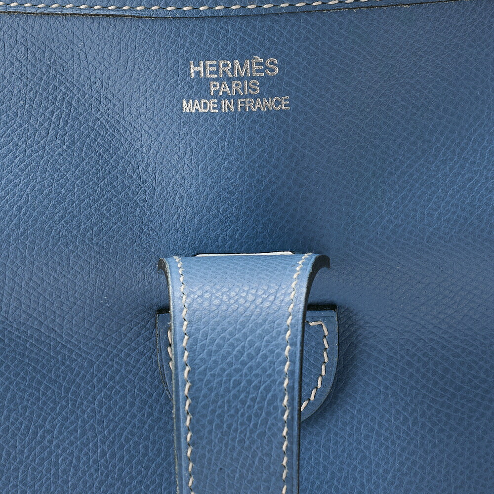 Hermes Hermes Evelyn 2GM Epson Shoulder Bag BlueJean Silver-Tone Hardware, Pre-Owned