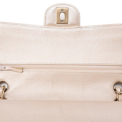 CHANEL Caviar Skin Matelasse 25cm W Flap Chain Shoulder Gold Gold-Tone Hardware, Pre-Owned