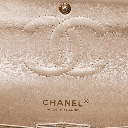 CHANEL Caviar Skin Matelasse 25cm W Flap Chain Shoulder Gold Gold-Tone Hardware, Pre-Owned