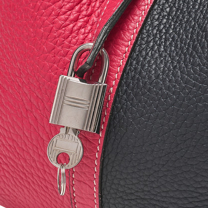 Hermes Hermes Picotan Lock MM Cassac Taurillon Rose Extreme x Brunuit Silver-Tone Hardware, Pre-Owned
