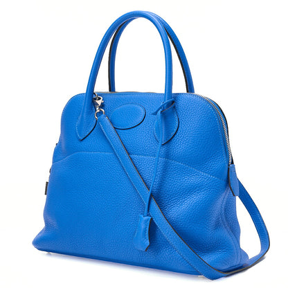 Hermes Bolide 31 Taurillon 2WAY Shoulder Bleu Zanzibar Silver-Tone Hardware, Pre-Owned
