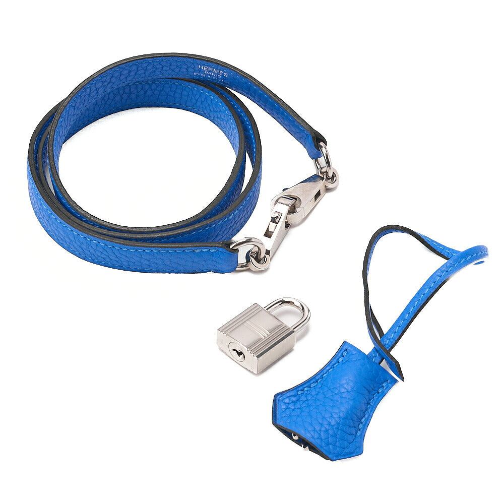 Hermes Bolide 31 Taurillon 2WAY Shoulder Bleu Zanzibar Silver-Tone Hardware, Pre-Owned