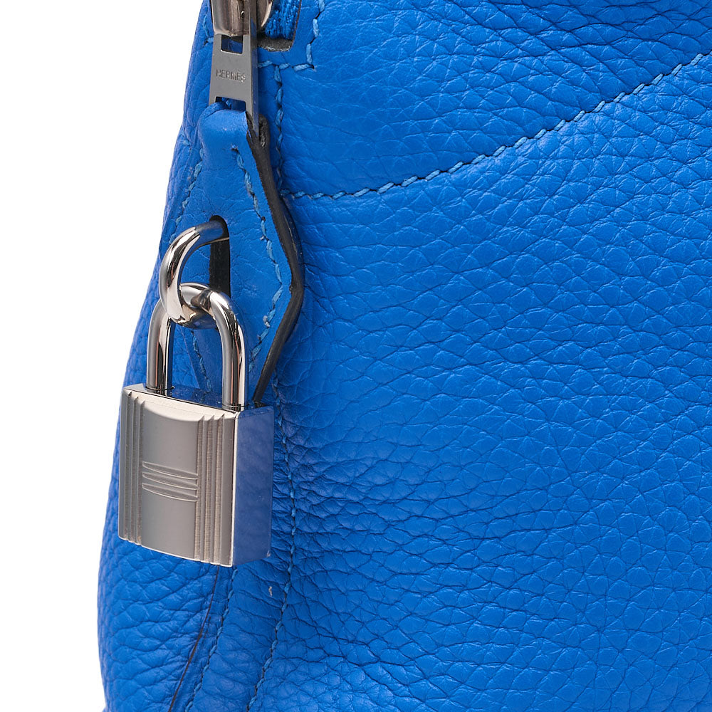 Hermes Bolide 31 Taurillon 2WAY Shoulder Bleu Zanzibar Silver-Tone Hardware, Pre-Owned