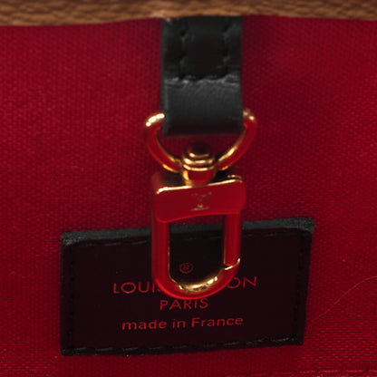 LOUIS VUITTON On the Go GM Leather Tote Bag Monogram Giant x Monogram Reverse Gold-Tone Hardware, Pre-Owned