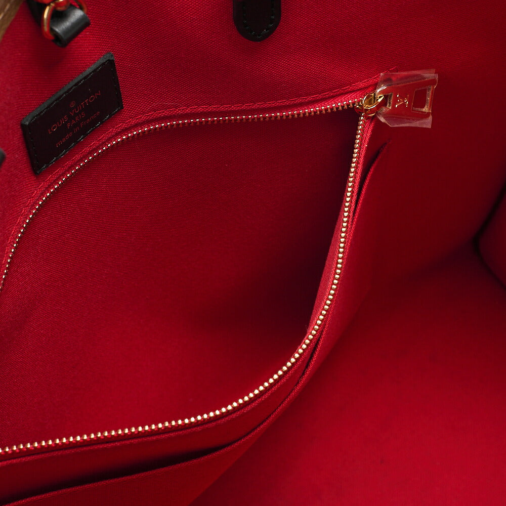 LOUIS VUITTON On the Go GM Leather Tote Bag Monogram Giant x Monogram Reverse Gold-Tone Hardware, Pre-Owned