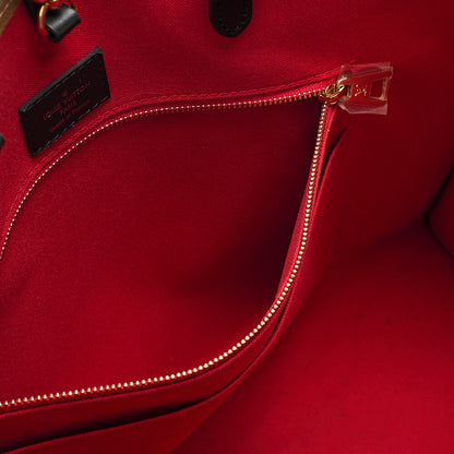 LOUIS VUITTON On the Go GM Leather Tote Bag Monogram Giant x Monogram Reverse Gold-Tone Hardware, Pre-Owned