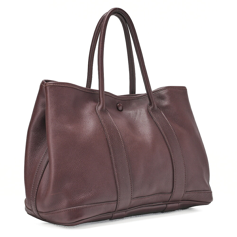 HERMES Garden Twillie TPM Swift Tote Bag Havana Silver-Tone Hardware, Pre-Owned