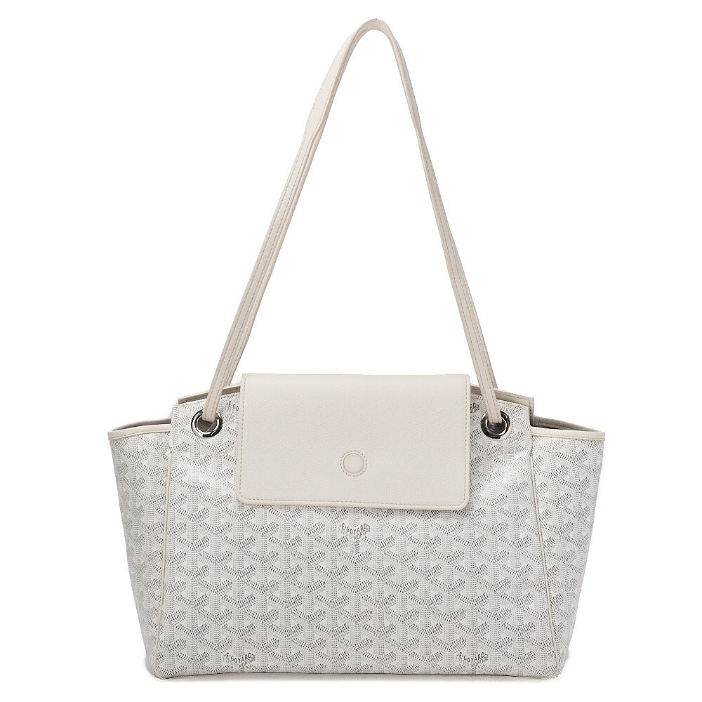 GOYARD [Goyard] Ruette PM Tote Bag Coated Canvas White Silver-Tone Hardware, Pre-Owned