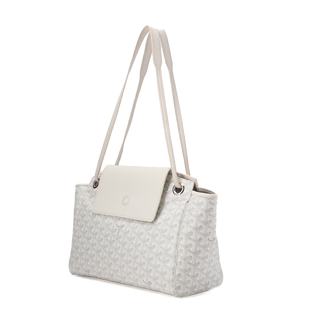 GOYARD [Goyard] Ruette PM Tote Bag Coated Canvas White Silver-Tone Hardware, Pre-Owned