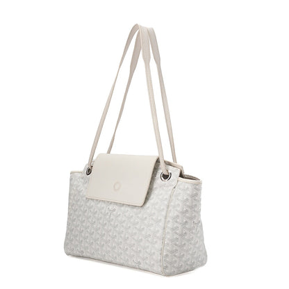 GOYARD [Goyard] Ruette PM Tote Bag Coated Canvas White Silver-Tone Hardware, Pre-Owned