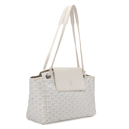 GOYARD [Goyard] Ruette PM Tote Bag Coated Canvas White Silver-Tone Hardware, Pre-Owned
