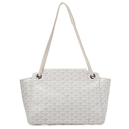 GOYARD [Goyard] Ruette PM Tote Bag Coated Canvas White Silver-Tone Hardware, Pre-Owned
