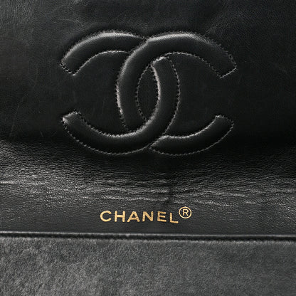 CHANEL Chain Shoulder Bag Matelasse Bicolor Lambskin Black x Red Gold-Tone Hardware, Pre-Owned