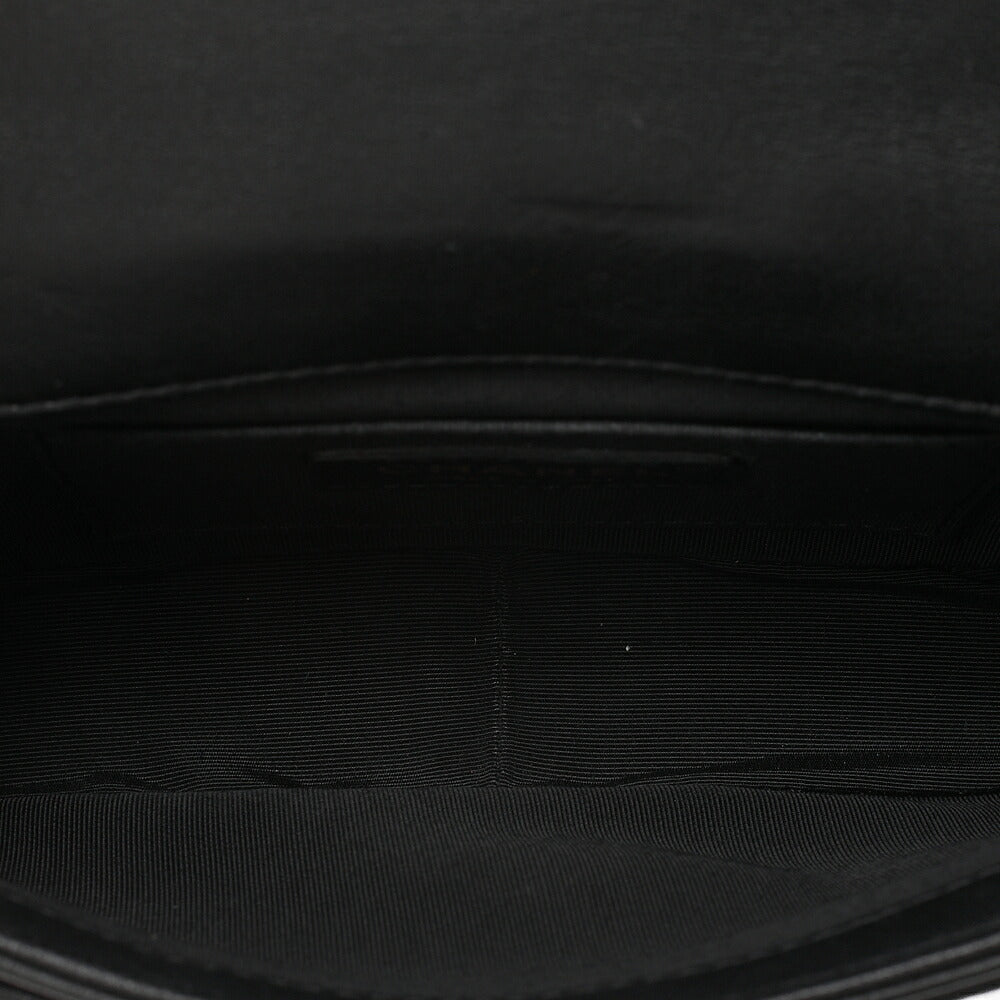 CHANEL Lambskin Mini Matelasse Camellia Turnlock Single Chain Shoulder Black Gold-Tone Hardware, Pre-Owned