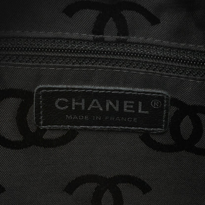 CHANEL Cambon Line Matelasse Calfskin Bowling Back Beige x Black Silver-Tone Hardware, Pre-Owned