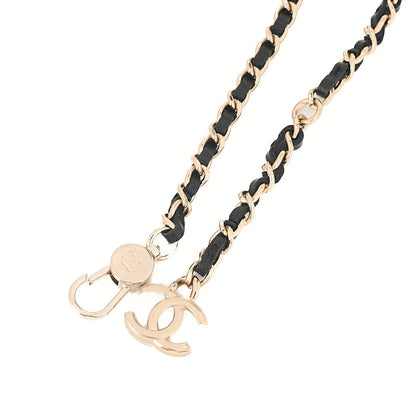 CHANEL Lambskin Mini Mini Camellia Single Chain Shoulder Black Gold-Tone Hardware, Pre-Owned