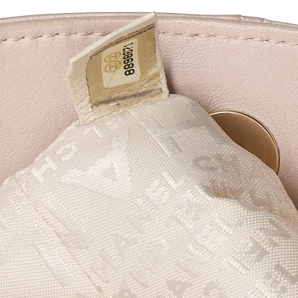 CHANEL Lambskin Cocoball Charm One Shoulder Pink Gold-Tone Hardware, Pre-Owned