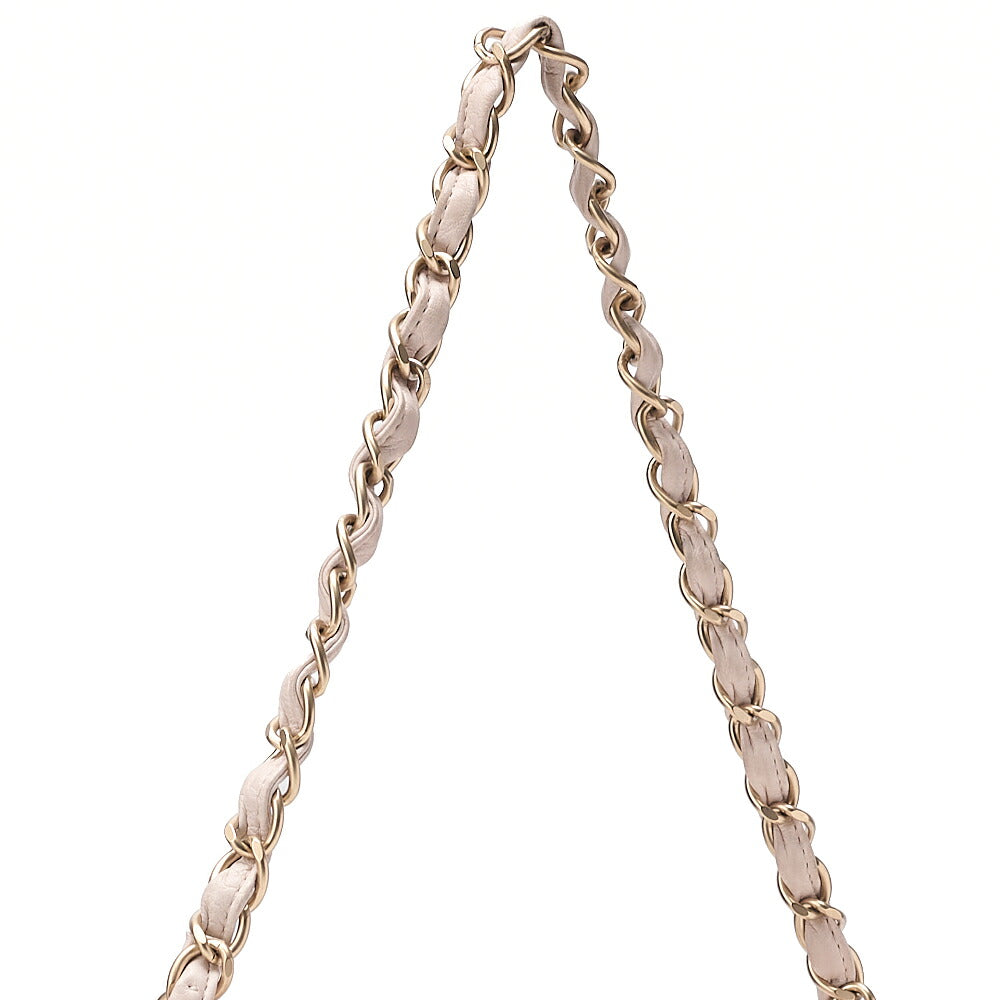 CHANEL Lambskin Cocoball Charm One Shoulder Pink Gold-Tone Hardware, Pre-Owned