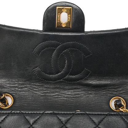 CHANEL Chain Shoulder Bag Minimat Lesser 17cm Lambskin Black Gold-Tone Hardware, Pre-Owned
