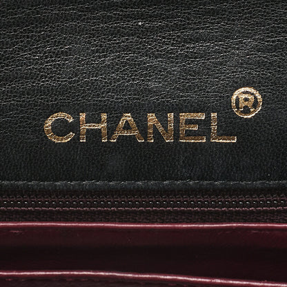 CHANEL Chain Shoulder Bag Minimat Lesser 17cm Lambskin Black Gold-Tone Hardware, Pre-Owned