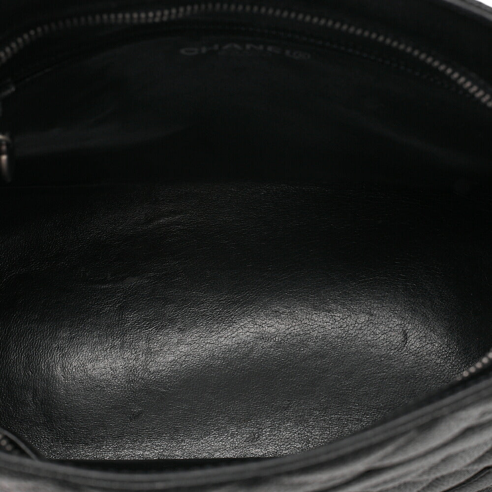 CHANEL Matelasse Reissue Tote Caviar Skin Black Silver-Tone Hardware, Pre-Owned