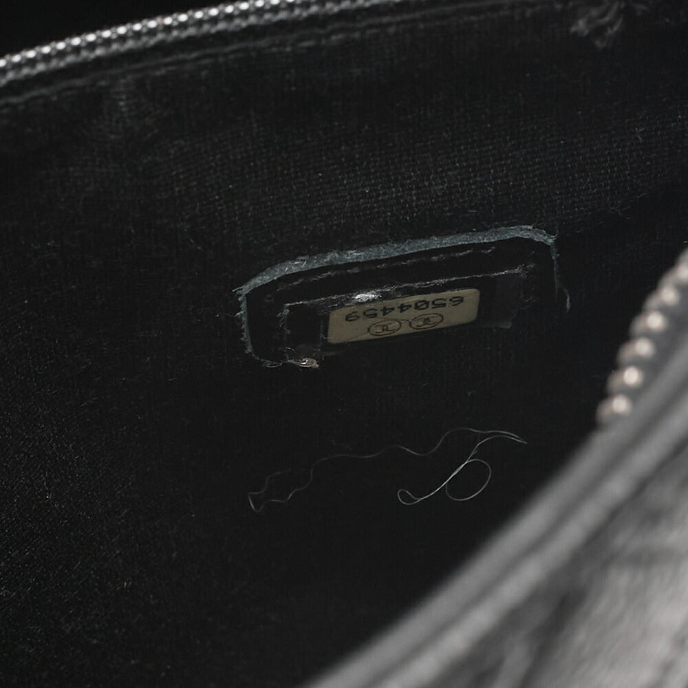 CHANEL Matelasse Reissue Tote Caviar Skin Black Silver-Tone Hardware, Pre-Owned