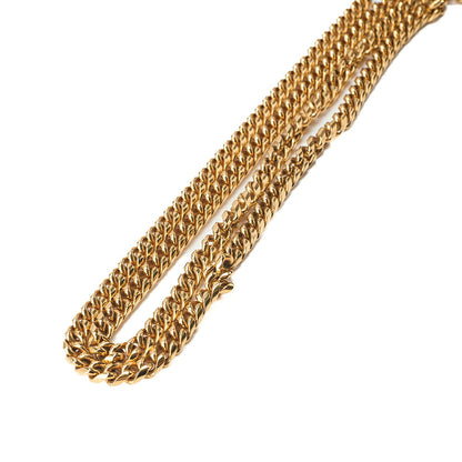 CHANEL Lambskin Matelasse 25cm Single Flap Grain Chain Shoulder Black Gold-Tone Hardware, Pre-Owned