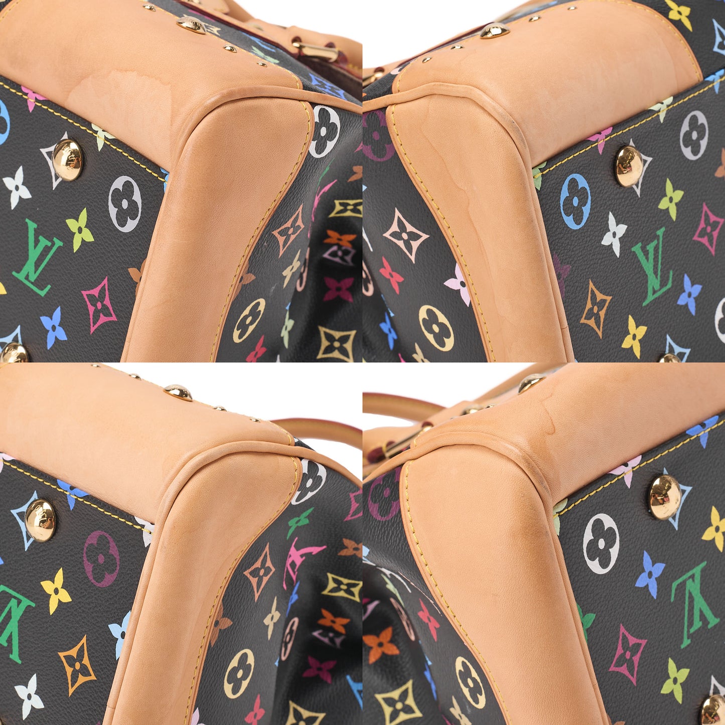 LOUIS VUITTON Louis Vuitton Multicolor Canvas Beverly GM Monogram Multicolor Tote Bag M40202 Gold-Tone Hardware, Pre-Owned