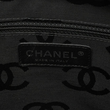 CHANEL Cambon Line Calf Leather Tote Bag Pink x Black Silver-Tone Hardware, Pre-Owned
