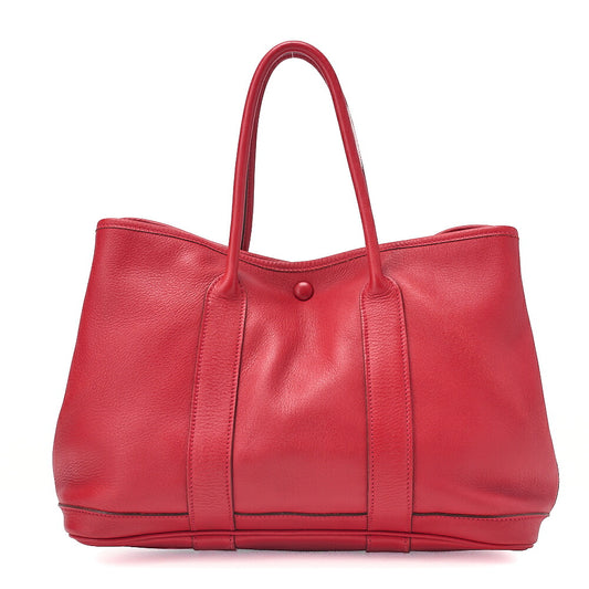 Hermes Hermes Garden Twily TPM Swift Tote Bag Vermillion Silver-Tone Hardware, Pre-Owned
