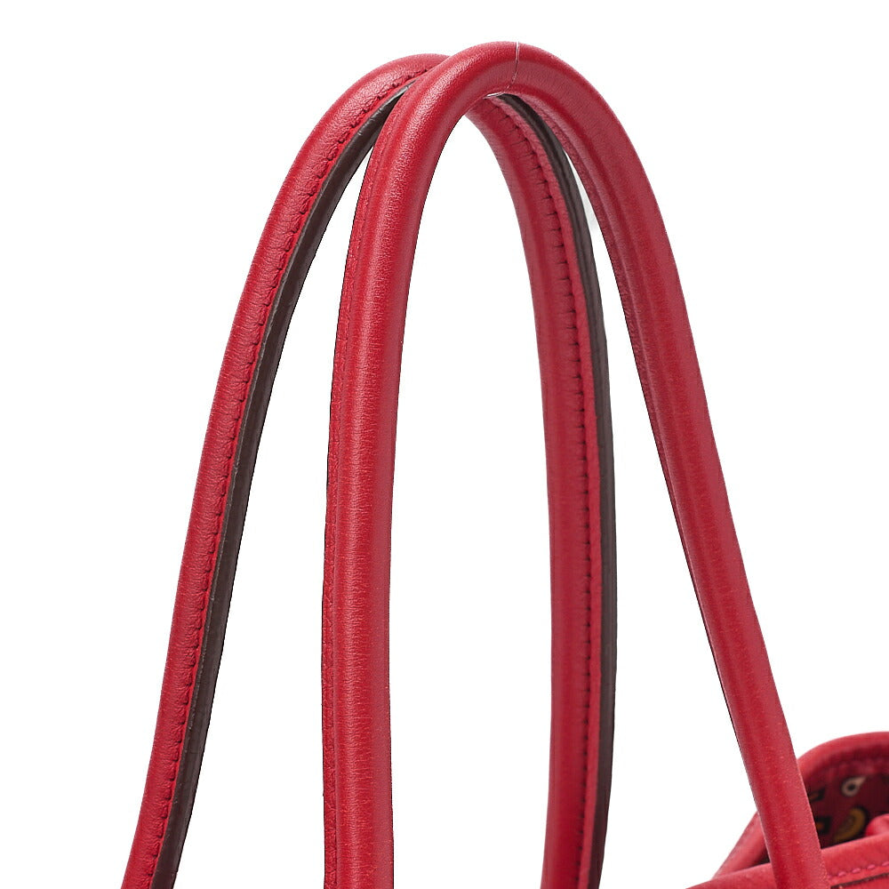 Hermes Hermes Garden Twily TPM Swift Tote Bag Vermillion Silver-Tone Hardware, Pre-Owned