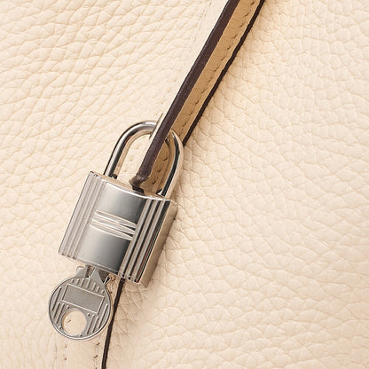 hermes hermes Picotin Lock PM Taurillon Clemence Handbag Ladies Silver-Tone Hardware, Pre-Owned