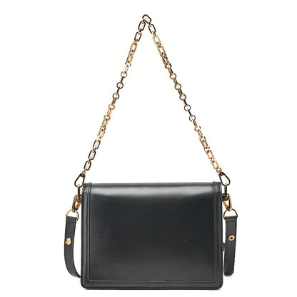 LOUIS VUITTON LV Lock Dauphine MM Shoulder Bag M55821 Black Gold-Tone Hardware, Pre-Owned
