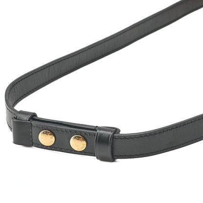 LOUIS VUITTON LV Lock Dauphine MM Shoulder Bag M55821 Black Gold-Tone Hardware, Pre-Owned