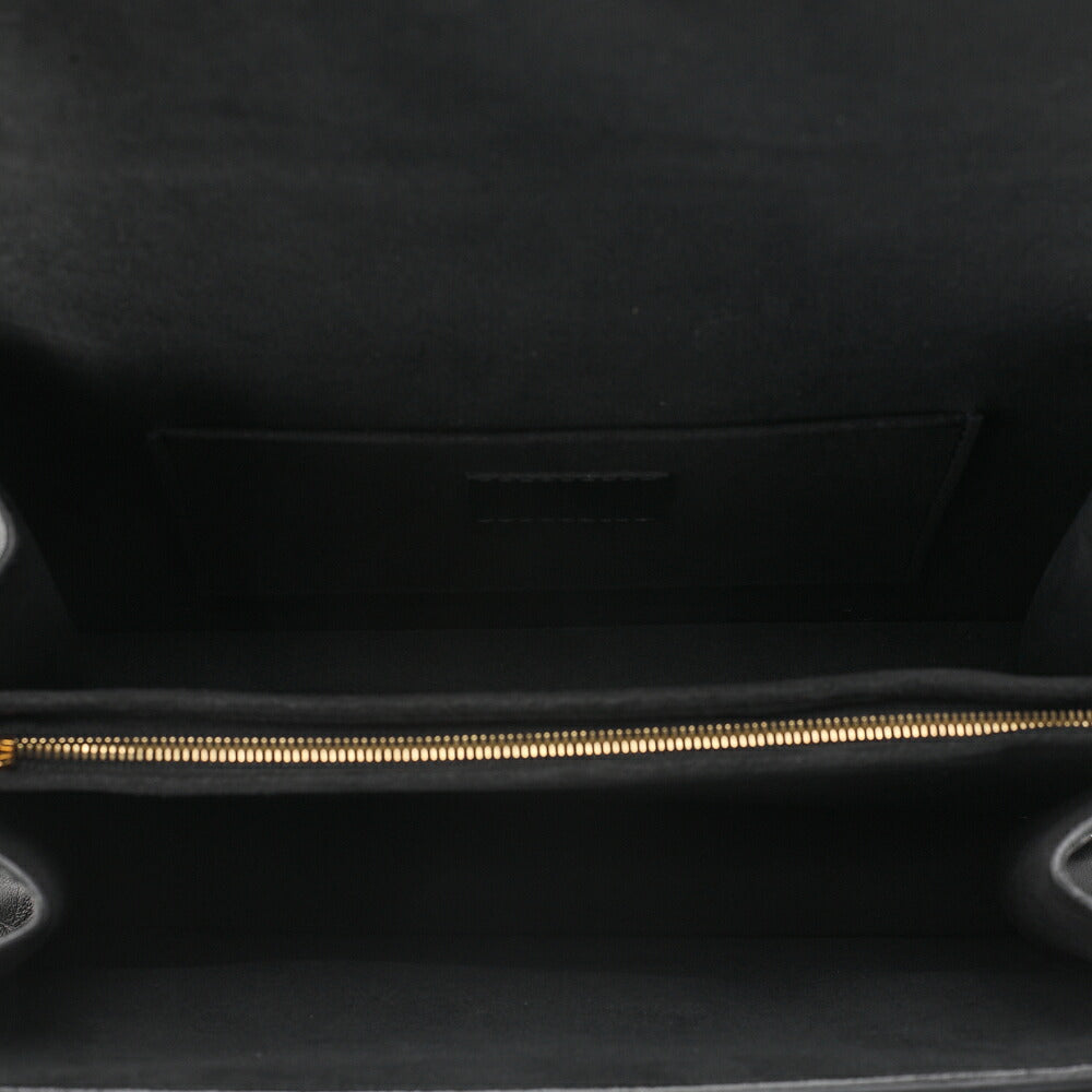 LOUIS VUITTON LV Lock Dauphine MM Shoulder Bag M55821 Black Gold-Tone Hardware, Pre-Owned