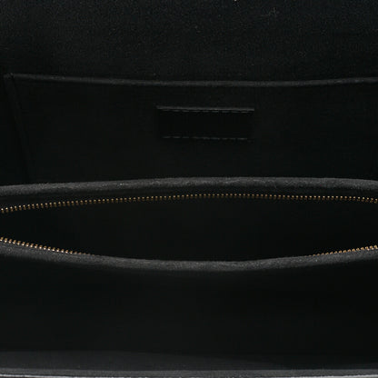 LOUIS VUITTON LV Lock Dauphine MM Shoulder Bag M55821 Black Gold-Tone Hardware, Pre-Owned