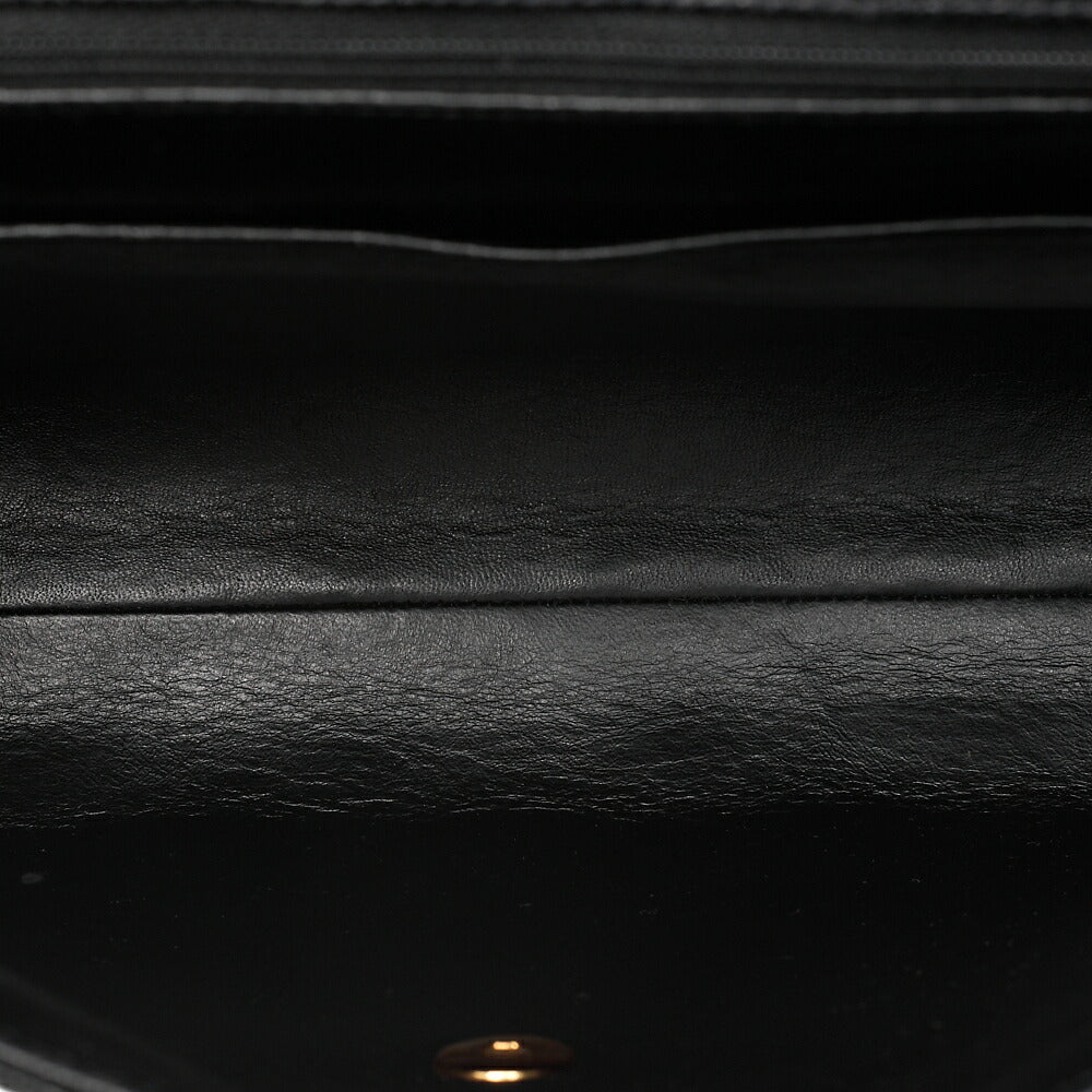 CHANEL Caviar Skin Matelasse Dekacoco Business Bag Black Gold-Tone Hardware, Pre-Owned