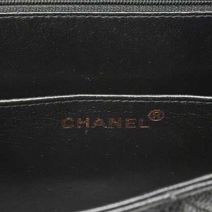 CHANEL Caviar Skin Matelasse Dekacoco Business Bag Black Gold-Tone Hardware, Pre-Owned