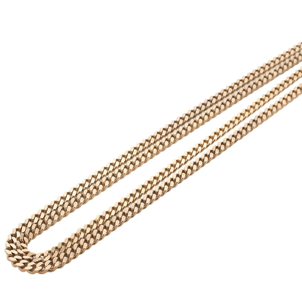 CHANEL Cococo Mark C22P BOY Necklace GP x Rhinestone Gold (Gold Plated) Gold-Tone Hardware, Pre-Owned