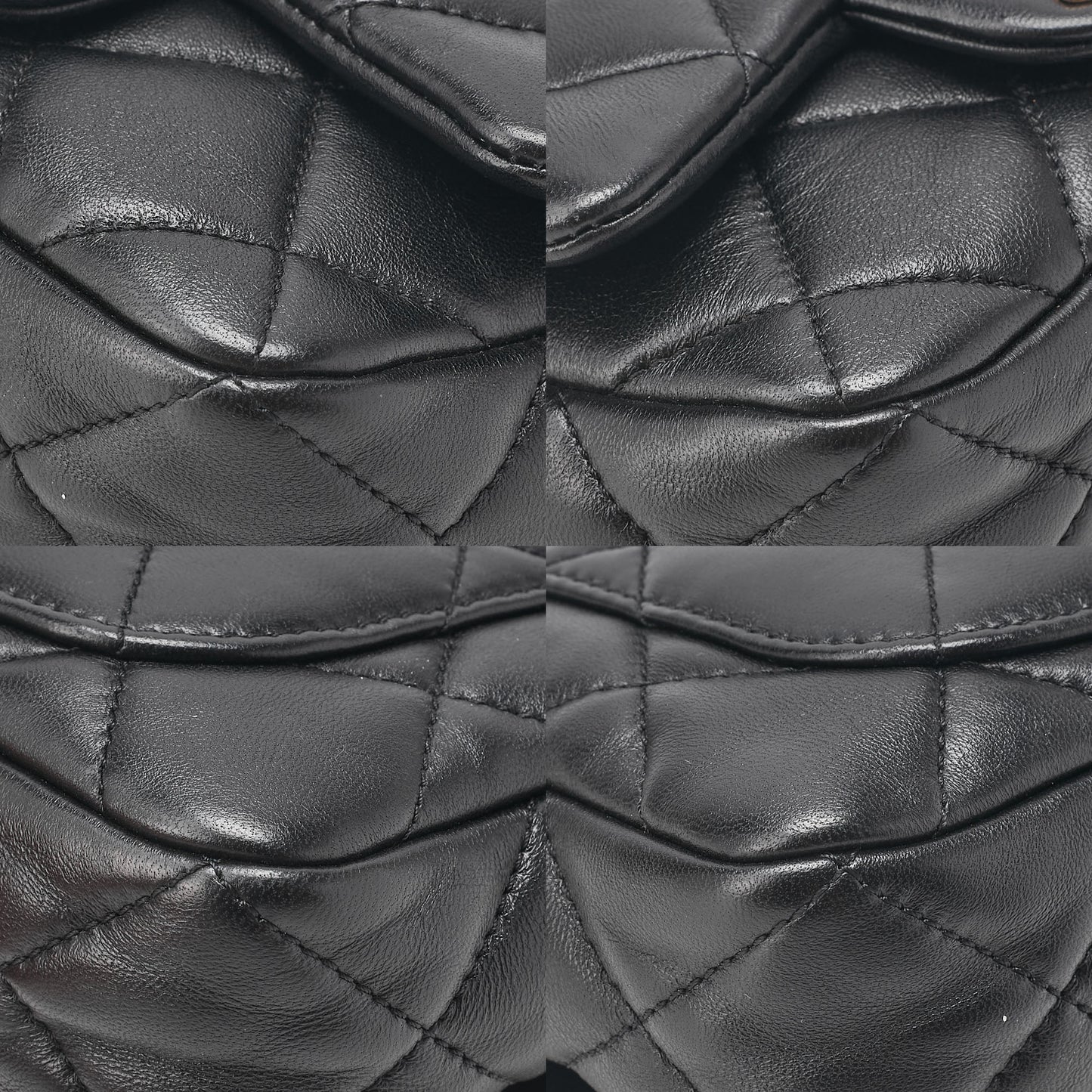CHANEL Lambskin Minimat Loss? Turn Lock Thick Chain Shoulder Black Gold-Tone Hardware, Pre-Owned