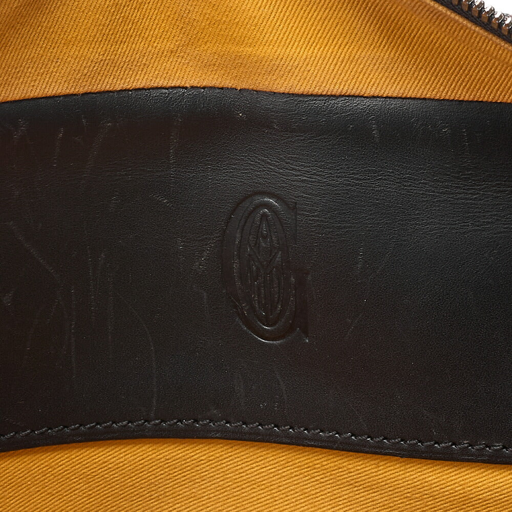 GOYARD [Goyard] GOYARD Ambassador MM PVC x Leather Briefcase Business Bag Black Silver -Tone Hardware, Pre-Owned