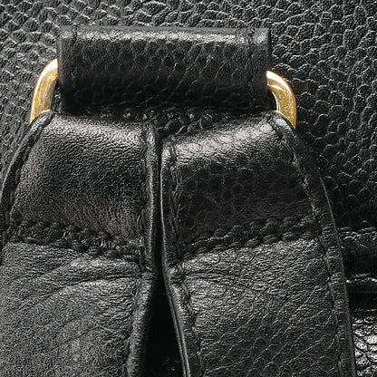 CHANEL Chanel Caviar Skin Triple Coco Turn Lock Chain Backpack Black Gold-Tone Hardware, Pre-Owned