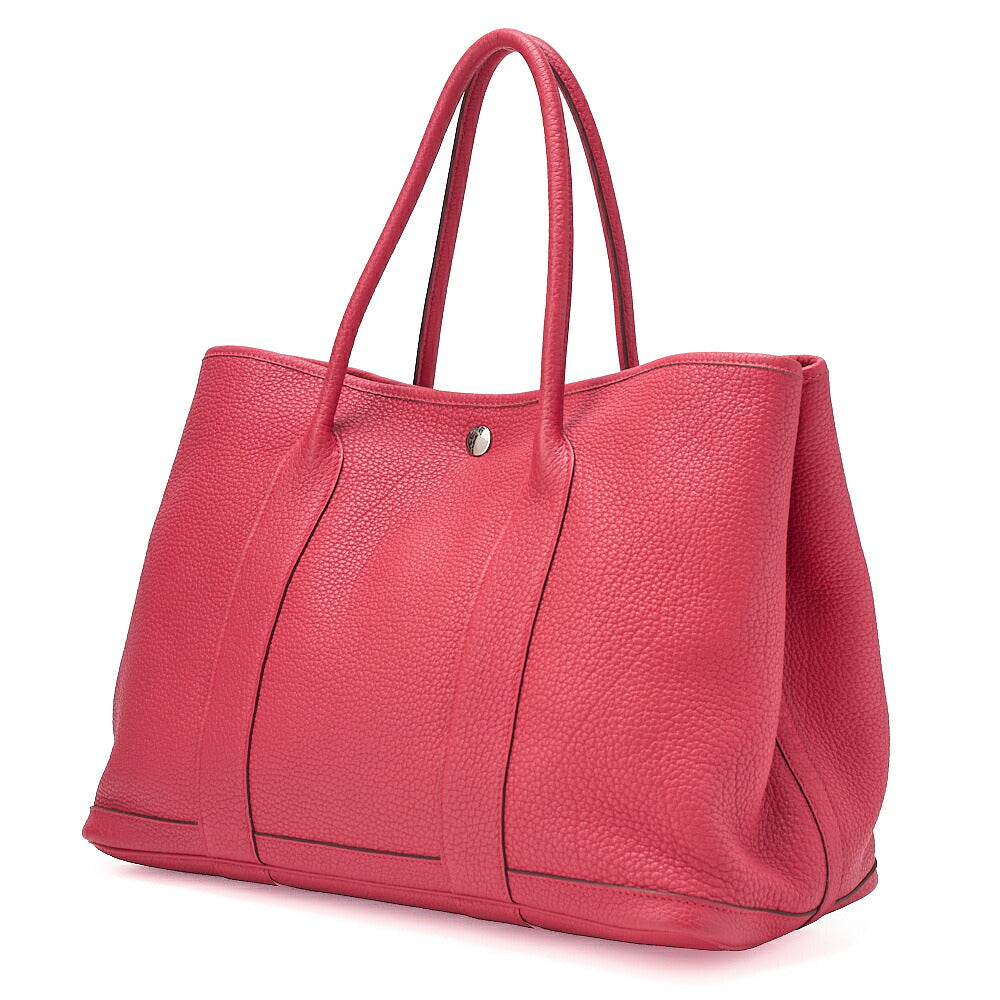 HERMES Herm?s Garden Party PM Negonda Tote Bag Rose Jaipool Silver-Tone Hardware, Pre-Owned