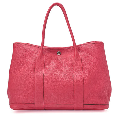 HERMES Herm?s Garden Party PM Negonda Tote Bag Rose Jaipool Silver-Tone Hardware, Pre-Owned
