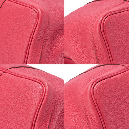 HERMES Herm?s Garden Party PM Negonda Tote Bag Rose Jaipool Silver-Tone Hardware, Pre-Owned