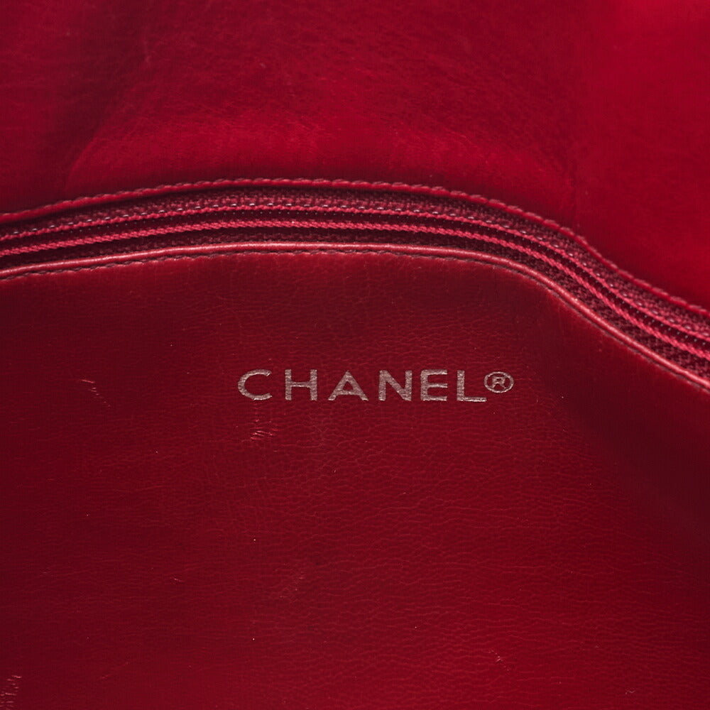 CHANELMatelasse Double Chain Shoulder with Pull Charm Lambskin Red Gold-Tone Hardware, Pre-Owned