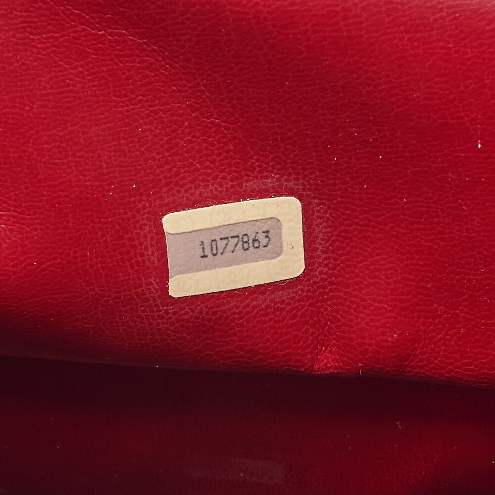 CHANELMatelasse Double Chain Shoulder with Pull Charm Lambskin Red Gold-Tone Hardware, Pre-Owned